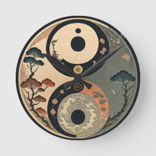 Horloge Ronde Japonais 8