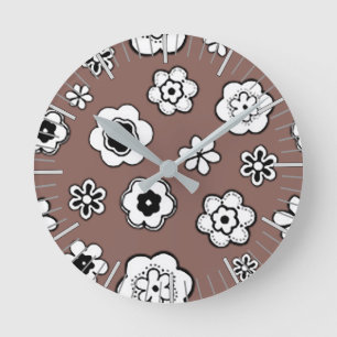 Horloge Ronde Jardin aux fleurs à Brandy