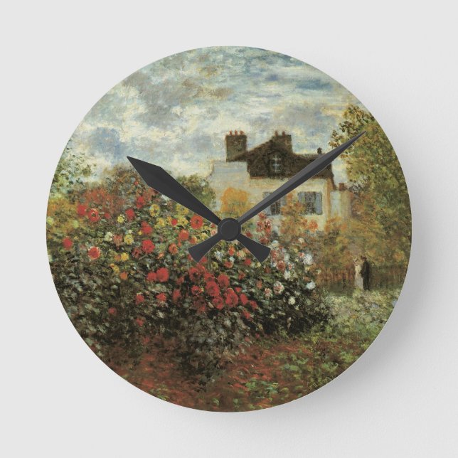 Horloge Ronde Jardin de Monet à Argenteuil par Claude Monet (Front)