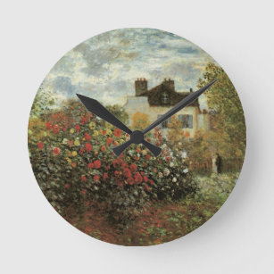 Horloge Ronde Jardin de Monet à Argenteuil par Claude Monet