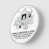 Horloge Ronde Jardins, chenilles et dépendances (Angle)