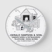 Horloge Ronde Jardins, chenilles et dépendances (Recto)