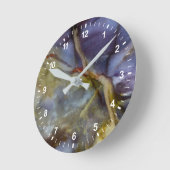 Horloge Ronde Jasper pourpre (Angle)