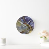 Horloge Ronde Jasper pourpre (Maison)