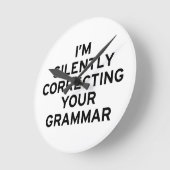 Horloge Ronde Je corrige la grammaire (Angle)