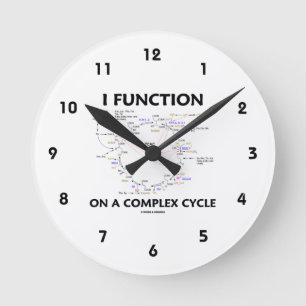 Horloge Ronde Je fonctionne sur un cycle complexe (le cycle de