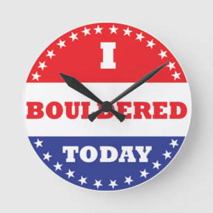 Horloge Ronde Je me suis souillé aujourd'hui