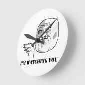 Horloge Ronde Je m'en occupe (Angle)