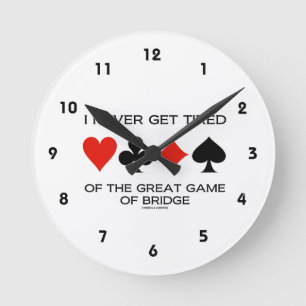 Horloge Ronde Je Ne Me Fatigue Jamais Du Grand Jeu Du Pont