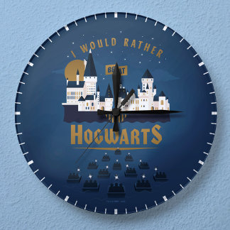 Horloge Ronde Je Préférerais Être À HOGWARTS™ Abstrait Boat Ride