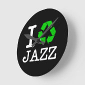 Horloge Ronde Je Recycle Le Jazz (Angle)