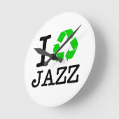 Horloge Ronde Je Recycle Le Jazz (Angle)
