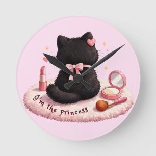 Horloge Ronde Je suis la Princesse