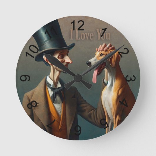 Horloge Ronde Je T'Aime (Recto)