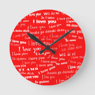 Horloge Ronde Je T'Aime