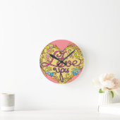 Horloge Ronde Je t'aime (Maison)
