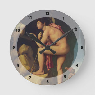 Horloge Ronde Jean Dominique Ingres- Oedipe et le sphinx