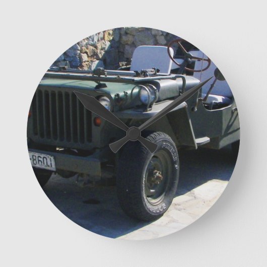 Horloge Ronde Jeep de Classic Willy. (Recto)