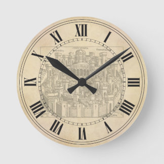 Horloge Ronde Jérusalem, Medieval Woodcut