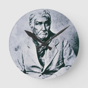 Horloge Ronde Jesse Chisholm (b/w photo)