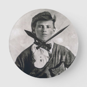 Horloge Ronde Jesse Woodson James (photo de b/w)