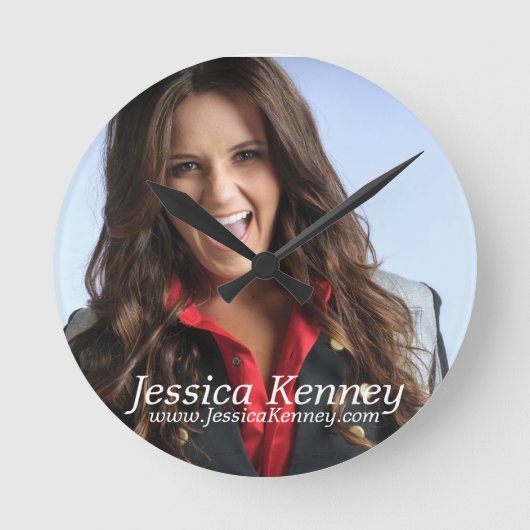 Horloge Ronde Jessica Kenney "Il est temps de s'amuser !" Horlog (Recto)