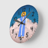 Horloge Ronde Jésus 24 heures (Angle)