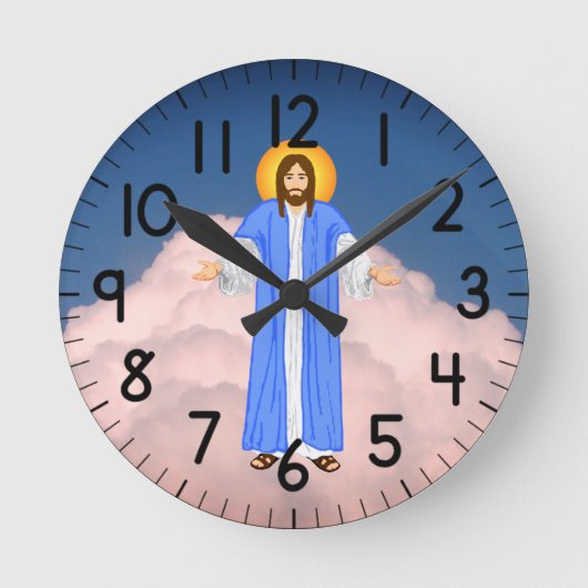 Horloge Ronde Jésus 24 heures (Recto)
