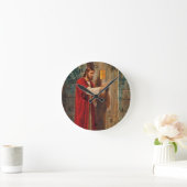 Horloge Ronde Jésus frappe à la porte (Maison)