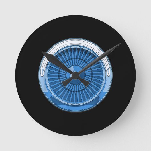Horloge Ronde Jet Engine (Recto)