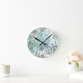 Horloge Ronde Jet Non-Embelli III de fleur (Maison)