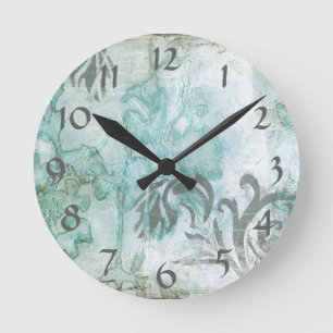 Horloge Ronde Jet Non-Embelli III de fleur
