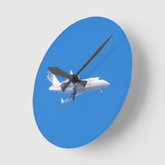 Horloge Ronde Jet privé. (Angle)