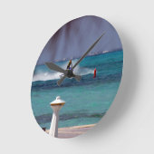 Horloge Ronde Jet Ski Paradise (Angle)