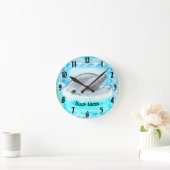 Horloge Ronde Jeu de dauphin (Maison)