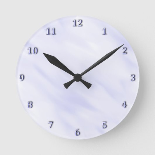 Horloge Ronde Jeu moderne de Misty Lavender (Recto)