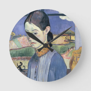 Horloge Ronde Jeune bretonne, 1889 (huile sur toile)