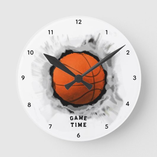 Horloge Ronde Jeux de basket-ball (Recto)