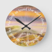 Horloge Ronde John 3:16 (Recto)
