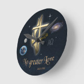 Horloge Ronde John 3:16 (Angle)