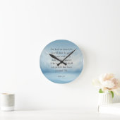 Horloge Ronde John 3:16 Image du couplet de la Bible (Maison)