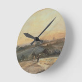 Horloge Ronde John Constable | Autumnal Sunset (Angle)