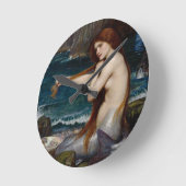 Horloge Ronde John William Waterhouse Mermaid (Angle)