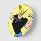 Horloge Ronde Johnny Bravo Flexing (Angle)