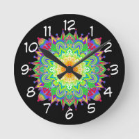 Joli arc-en-ciel coloré Mandala Art Abstrait