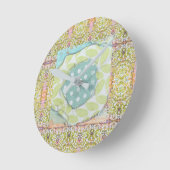 Horloge ronde - Joli pastel (Angle)