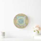 Horloge ronde - Joli pastel (Maison)