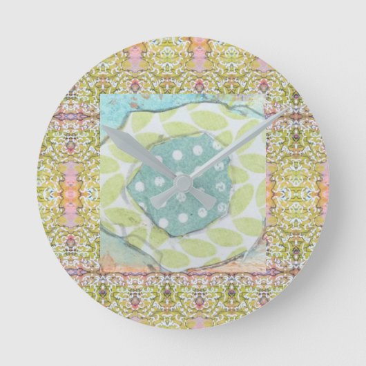 Horloge ronde - Joli pastel (Recto)