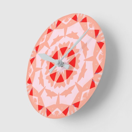 Horloge Ronde Joli rose Rouge Magic Star Fairytale Girls Nursery (Angle)