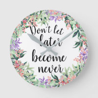 Jolie citation Motivationnelle Aquarelle Florale